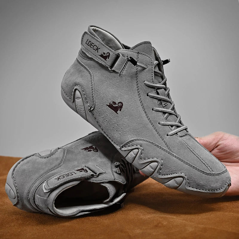 Ultra Komfort Leder Anti-Rutsch Schuhe von Barestep